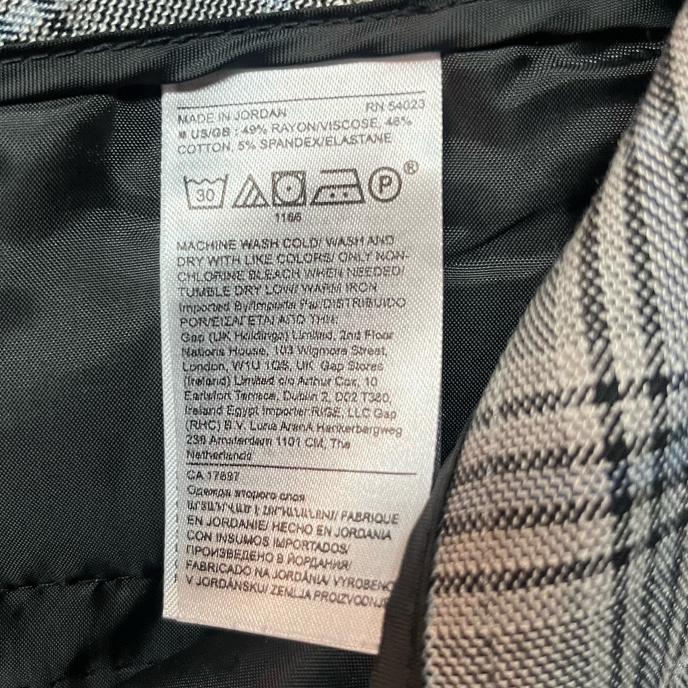 Banana Republic Gray Plaid Women’s Dress Pants - Picture 4 of 5